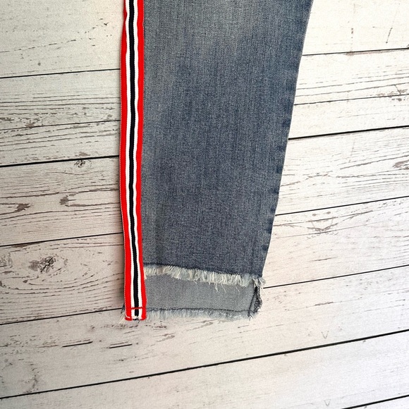 Guess Women's Denim Jeans With Red Stripe - Picture 4 of 9
